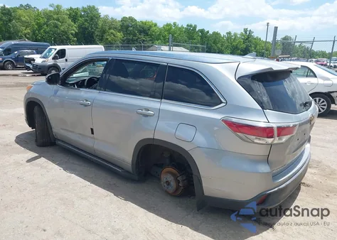 2015 Toyota Highlander Xle V6 z USA, uszkodzony, nr VIN 5TDJKRFH5FS190187